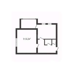 2-к квартира, вторичка, 61м2, 6/6 этаж