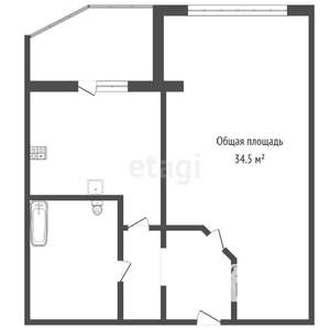 1-к квартира, вторичка, 35м2, 10/10 этаж