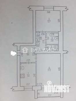 2-к квартира, вторичка, 52м2, 5/5 этаж