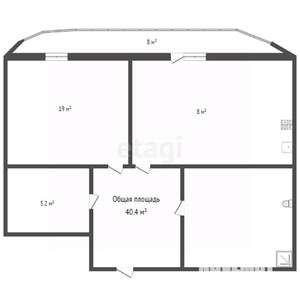 2-к квартира, вторичка, 40м2, 12/17 этаж