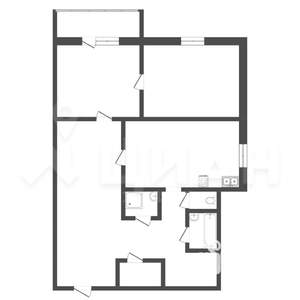 1-к квартира, вторичка, 35м2, 2/5 этаж