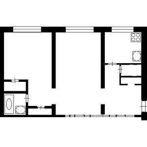 2-к квартира, вторичка, 47м2, 5/5 этаж