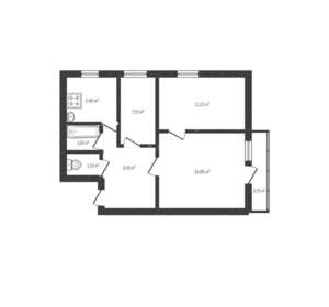3-к квартира, вторичка, 50м2, 5/5 этаж