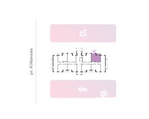 1-к квартира, вторичка, 40м2, 1/10 этаж