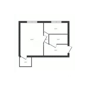 1-к квартира, вторичка, 32м2, 4/4 этаж