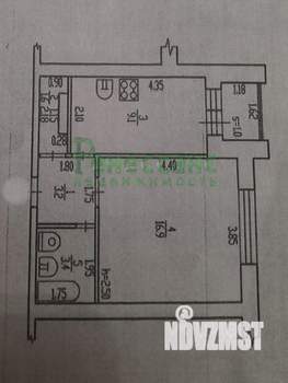 1-к квартира, вторичка, 34м2, 4/9 этаж