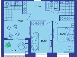 2-к квартира, вторичка, 72м2, 8/9 этаж
