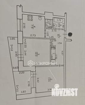 2-к квартира, вторичка, 47м2, 9/9 этаж