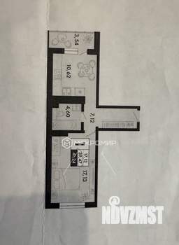 1-к квартира, вторичка, 41м2, 5/16 этаж