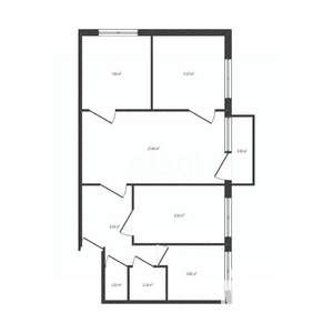 4-к квартира, вторичка, 58м2, 3/5 этаж