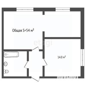 1-к квартира, вторичка, 53м2, 16/16 этаж