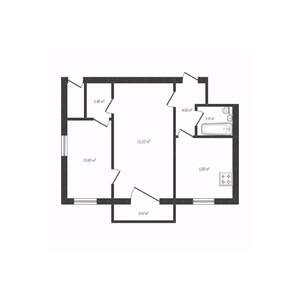 2-к квартира, вторичка, 42м2, 2/5 этаж