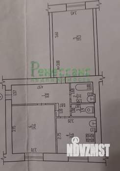 2-к квартира, вторичка, 57м2, 2/3 этаж