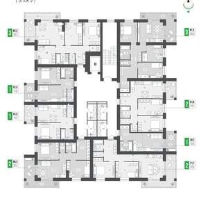1-к квартира, вторичка, 41м2, 7/9 этаж