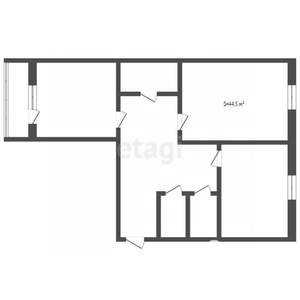 2-к квартира, вторичка, 45м2, 5/5 этаж