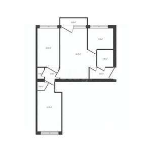 3-к квартира, вторичка, 56м2, 5/5 этаж