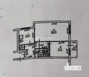 2-к квартира, вторичка, 53м2, 2/9 этаж