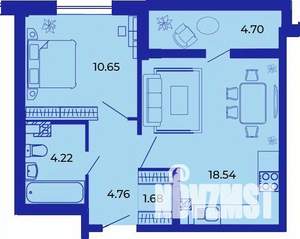 1-к квартира, вторичка, 45м2, 9/15 этаж