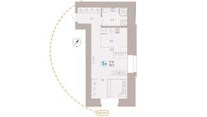 Студия квартира, вторичка, 31м2, 8/9 этаж