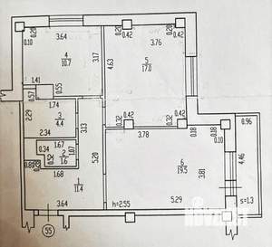 2-к квартира, вторичка, 65м2, 9/16 этаж