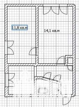 2-к квартира, вторичка, 40м2, 1/5 этаж