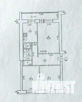 3-к квартира, вторичка, 63м2, 5/5 этаж
