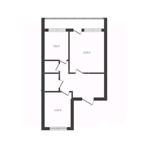 2-к квартира, вторичка, 48м2, 3/5 этаж