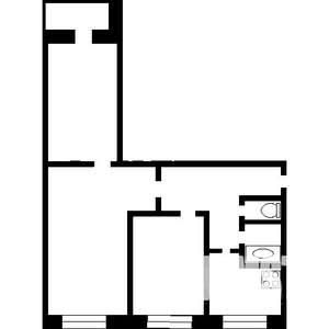 3-к квартира, вторичка, 62м2, 3/9 этаж