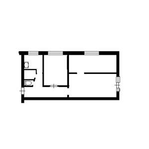 3-к квартира, вторичка, 53м2, 5/5 этаж