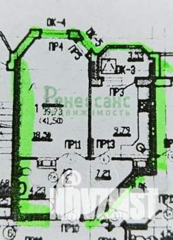 1-к квартира, вторичка, 42м2, 7/16 этаж