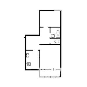 2-к квартира, вторичка, 51м2, 1/5 этаж