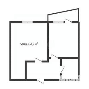 1-к квартира, вторичка, 38м2, 6/10 этаж