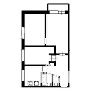 3-к квартира, вторичка, 54м2, 4/4 этаж