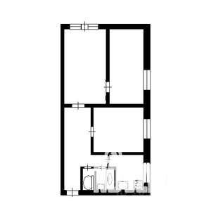 3-к квартира, вторичка, 53м2, 1/4 этаж