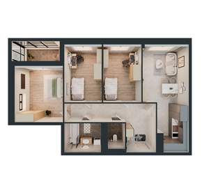 3-к квартира, вторичка, 68м2, 14/16 этаж