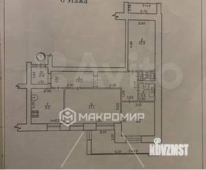 3-к квартира, вторичка, 69м2, 6/10 этаж