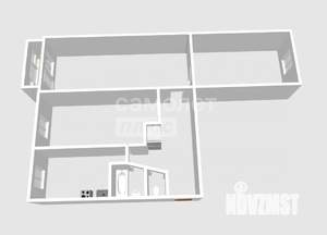 3-к квартира, вторичка, 59м2, 5/5 этаж