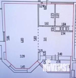 Студия квартира, вторичка, 44м2, 14/19 этаж