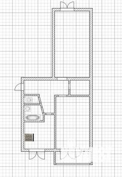 2-к квартира, вторичка, 47м2, 4/5 этаж