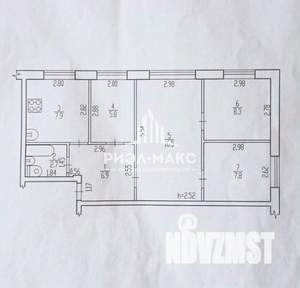 3-к квартира, вторичка, 47м2, 1/5 этаж