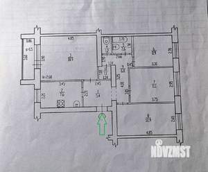 4-к квартира, вторичка, 76м2, 5/5 этаж