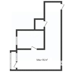 1-к квартира, вторичка, 30м2, 4/5 этаж
