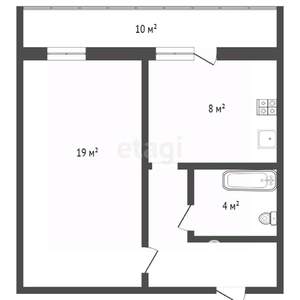 1-к квартира, вторичка, 42м2, 10/10 этаж