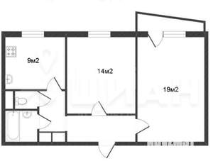 2-к квартира, вторичка, 54м2, 5/9 этаж