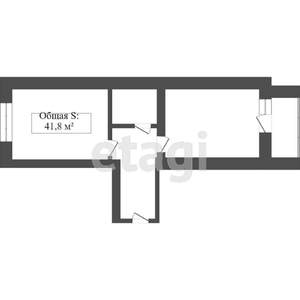 1-к квартира, вторичка, 43м2, 4/17 этаж