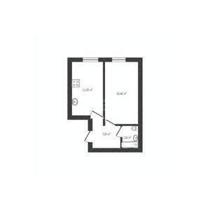 1-к квартира, вторичка, 40м2, 8/10 этаж