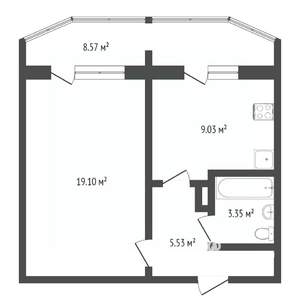 1-к квартира, вторичка, 37м2, 7/10 этаж