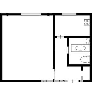 2-к квартира, вторичка, 30м2, 3/4 этаж