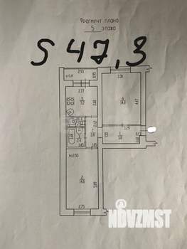 2-к квартира, вторичка, 47м2, 5/5 этаж