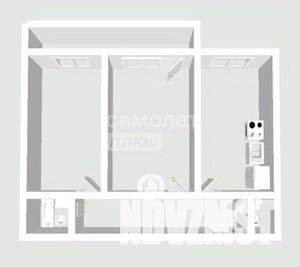 2-к квартира, вторичка, 55м2, 6/6 этаж